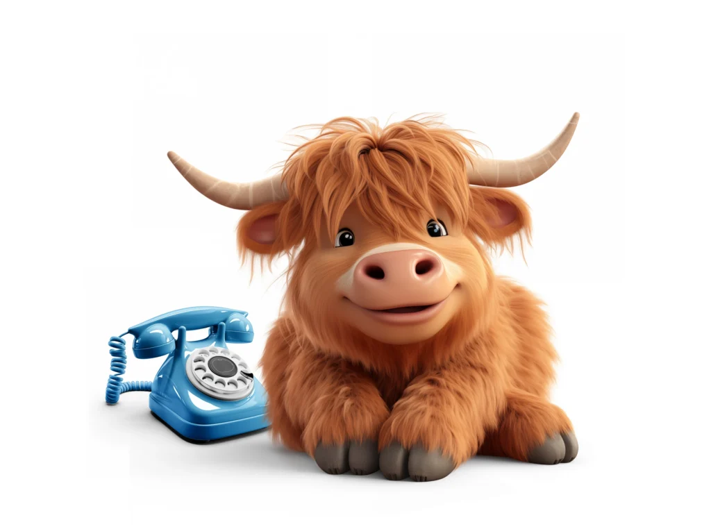 Cartoon comparison of analogue landline and digital landline phone